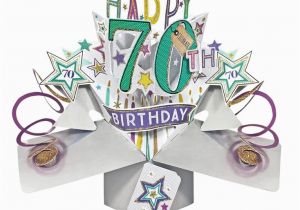 70th Birthday Cards for Him Pop Up 70th Birthday Card Find Me A Gift