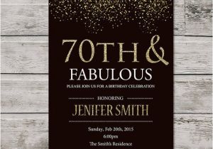 70th Birthday Cards to Print Printable Seventy Birthday Invitation Women Printable Seventy