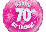 70th Birthday Flowers Delivered Gift Delivery 70th Birthday Pink Balloon isle Of Wight