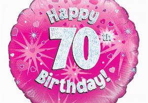 70th Birthday Flowers Delivered Gift Delivery 70th Birthday Pink Balloon isle Of Wight