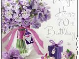 70th Birthday Flowers Delivered Jonny Javelin Birthday Wife 70th Card Flowers and Cake