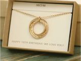 70th Birthday Gift Ideas for Her 70th Birthday Gift for Her Gold Necklace for Mom 7