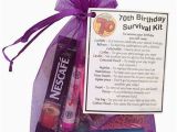 70th Birthday Gift Ideas for Her 70th Birthday Survival Kit Gift 70th Gift Gift for 70th