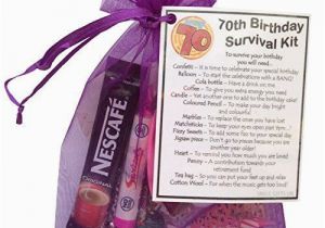 70th Birthday Gift Ideas for Her 70th Birthday Survival Kit Gift 70th Gift Gift for 70th