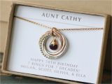 70th Birthday Gifts for Him 70th Birthday Gift for Women Garnet Necklace Jewellery
