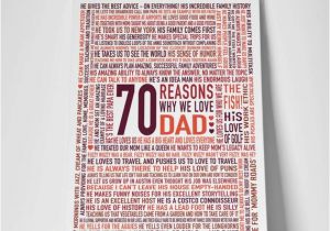 70th Birthday Gifts for Him Gift for Dad 70th Birthday Gift Gift for Him Reasons why