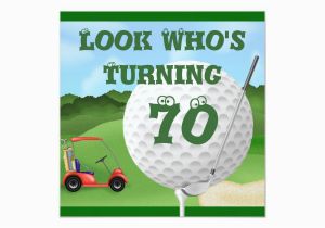 70th Birthday Gifts for Him Golf Fun Golf 70th Birthday Invitations Template Zazzle Com