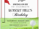 70th Birthday Gifts for Him Golf Golf Tee 70th Birthday Invitations Paperstyle