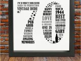70th Birthday Gifts for Him Personalized Birthday Gift 70th Birthday 70th Birthday