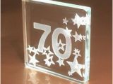 70th Birthday Gifts for Man Happy 70th Birthday Gift Ideas Spaceform Glass Keepsake