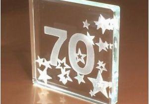 70th Birthday Gifts for Man Happy 70th Birthday Gift Ideas Spaceform Glass Keepsake