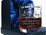 70th Birthday Ideas for Him 70th Birthday Whisky Glass for Him Personalised 70th