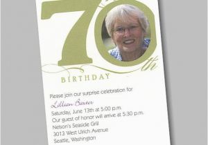 70th Birthday Invitation Card Sample 70th Birthday Party Invitations Party Invitations Templates