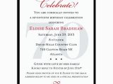 70th Birthday Invitation Wording Ideas 8 70th Birthday Party Invitations for Your Ideas