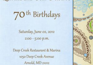 70th Birthday Invitations for Her Create 70th Birthday Invitation Wording Ideas Ideas