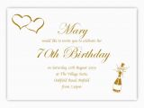 70th Birthday Invite Wording 70th Birthday Party Invitations Wording Drevio