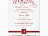 70th Birthday Invite Wording 70th Birthday Surprise Party Invitations Red 70th