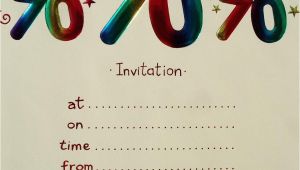 70th Birthday Invites Templates 15 70th Birthday Invitations Design and theme Ideas