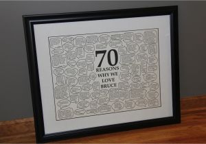 70th Birthday Presents for Him sometimes Creative 70th Birthday Gift