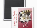 70th Birthday Save the Date Cards 70th Birthday Party Save the Date Magnet Zazzle