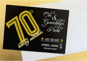 70th Birthday Save the Date Cards Designing Birthday Party Invites Modish Main