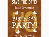 70th Birthday Save the Date Cards Save the Date 70th Birthday Party V70b Gold Postcard Zazzle