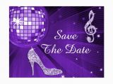 70th Birthday Save the Date Cards Sparkly Stiletto Heel 70th Birthday Save the Date Postcard