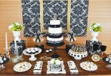 70th Birthday Table Decorations Gold Black Damask 70th Birthday Party Birthday Party