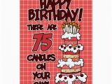 75 Year Old Birthday Cards Happy Birthday 75 Years Old Greeting Card Zazzle