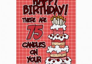 75 Year Old Birthday Cards Happy Birthday 75 Years Old Greeting Card Zazzle