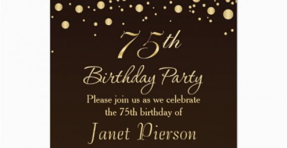 75th Birthday Card Ideas the Best 75th Birthday Invitations and Party Invitation