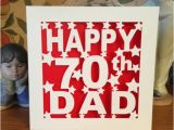 75th Birthday Cards for Dad Dad 70th Birthday Card 30th 40th 50th 60th 75th