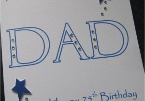 75th Birthday Cards for Dad Personalised Handmade Dad Birthday Card 40th 50th 60th