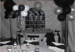 75th Birthday Decorations Party City Black Silver and White Party Decorations