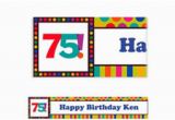75th Birthday Decorations Party City Custom 70th 75th Birthday Banners Milestone Birthday