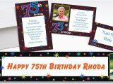 75th Birthday Decorations Party City Custom the Party Continues 75th Birthday Invitations