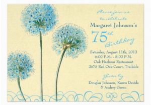 75th Birthday Flowers 61 Best 75th Birthday Invitations Images On Pinterest