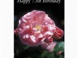 75th Birthday Flowers Happy 75th Birthday Flower Card Zazzle