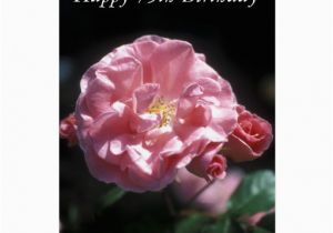 75th Birthday Flowers Happy 75th Birthday Flower Card Zazzle