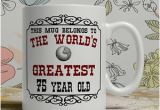 75th Birthday Gifts for Him 75th Birthday Gift Mug Happy 75 Present Idea Men Women