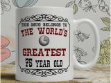 75th Birthday Gifts for Him 75th Birthday Gift Mug Happy 75 Present Idea Men Women