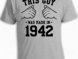 75th Birthday Gifts for Man 75th Birthday T Shirt Birthday Gift Ideas for Men Bday