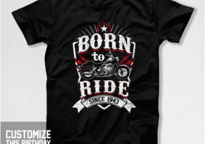 75th Birthday Gifts Male 75th Birthday Gift for Men 75th Birthday Man Biker T Shirt