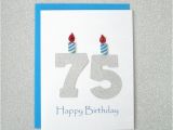 75th Birthday Greeting Cards 75th Birthday Card 75th Milestone Birthday Card 75th