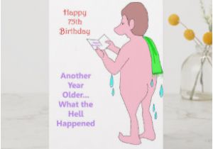 75th Birthday Ideas for Him Funny 75th Birthday Cards Zazzle