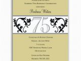 75th Birthday Party Invitation Wording Elegant Vine Chartreuse 75th Birthday Invitations Paperstyle