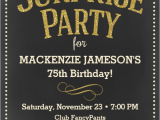 75th Birthday Party Invitation Wording the Best 75th Birthday Invitations and Party Invitation