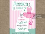 7th Birthday Invitation for Girl 7th Birthday Invitation Ballet Tutu Invitation Nifty