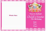 7th Birthday Invitation for Girl Pinktinyshop Photo Invites for 7th Birthday Girl