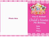 7th Birthday Invitation for Girl Pinktinyshop Photo Invites for 7th Birthday Girl